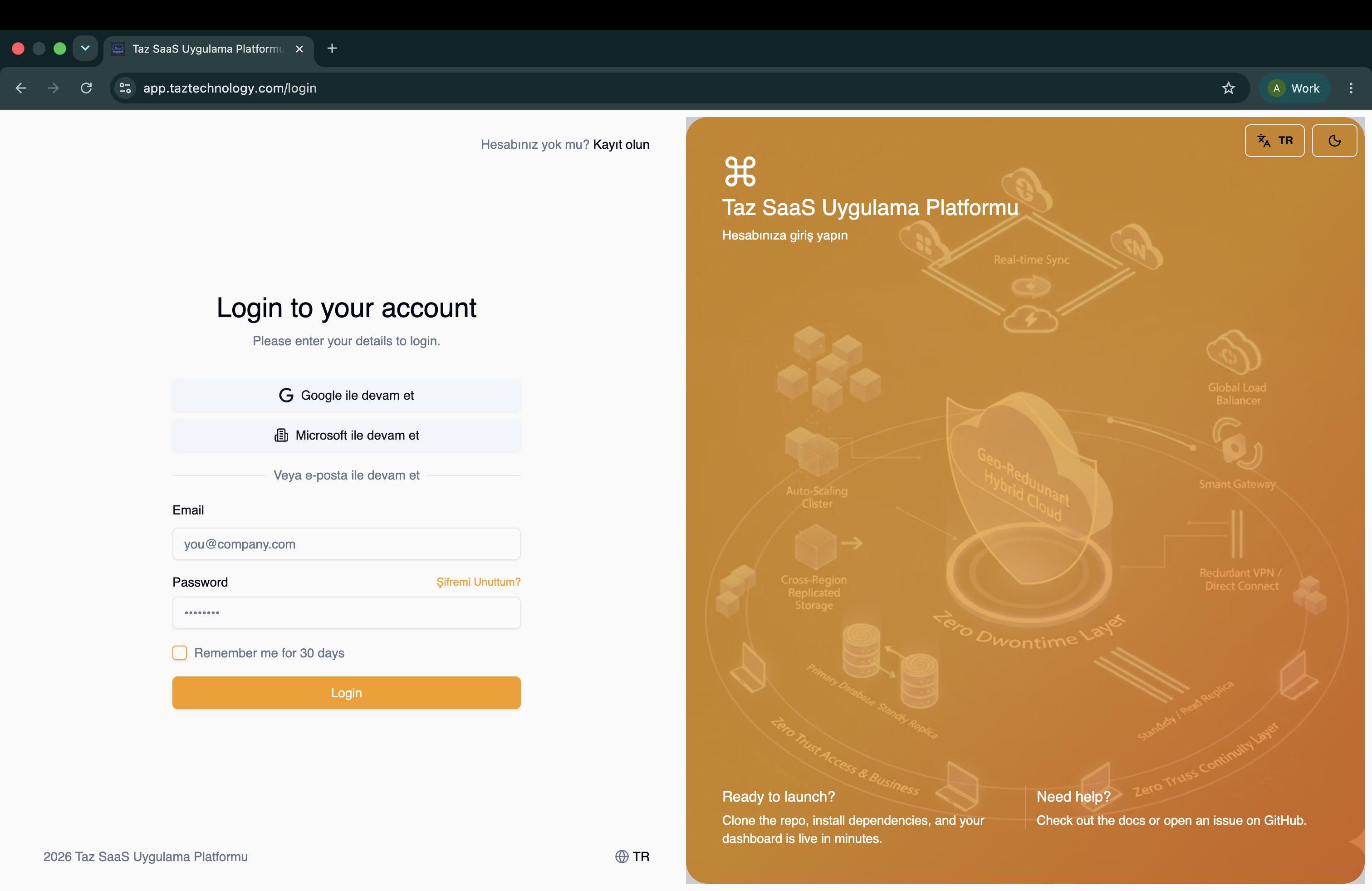 Login Ekranı